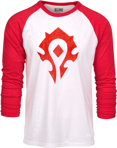 World Of Warcraft Horde Heather Raglan Shirt - Women's Men's Boy Girl Overwatch Tshirts Cosplay Costume (550x550), Png Download