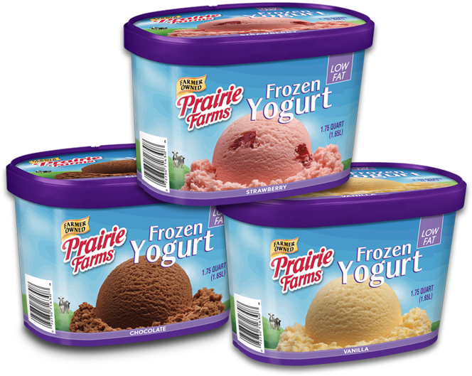 Frozen Yogurt - Prairie Farms Dairy Prairie Farms Fresh Half (800x796), Png Download
