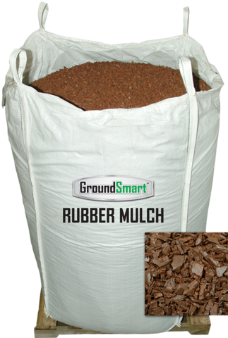 Rubber Mulch 1000 Lbs Super Sack Red - Groundsmart Rubber Mulch 38.5 Cu. Ft. Espresso Black (323x480), Png Download