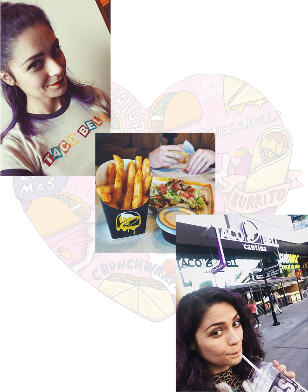 Taco Bell Bria Collage (1000x1270), Png Download