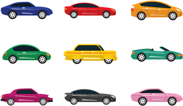 Colorul Carros Vector Icons - Iconos Png Carro (700x490), Png Download