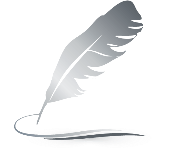 Quiet Poetry - Feather Pen White Png (588x529), Png Download