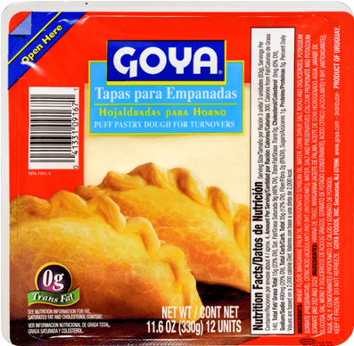 Goya Tapa Empanada Dough Shell, - Goya Spanish Style Yellow Rice, Instant - 6 Oz Box (650x499), Png Download