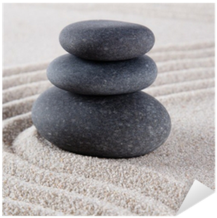 Zen Stone Sticker • Pixers® • We Live To Change - Painting (400x400), Png Download