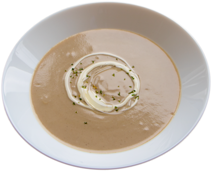 Cream Of Mushroom Soup (600x414), Png Download