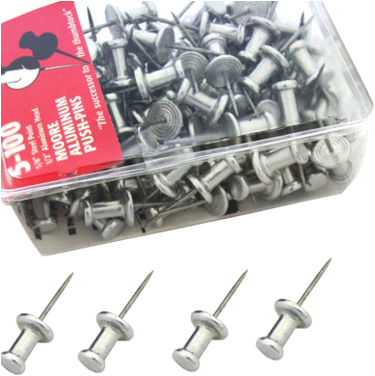 5/8" Push - Alvin &amp; Company Alvin M4-100 Alum Push Pins (400x400), Png Download