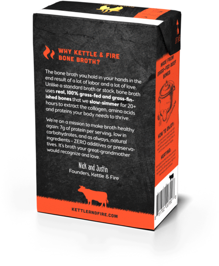 Beef Bone Broth, 100% Grass-fed And Organic 2 Pack (500x600), Png Download