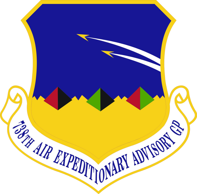738th Air Expeditionary Advisory Group - Air Forces Cyber (800x789), Png Download
