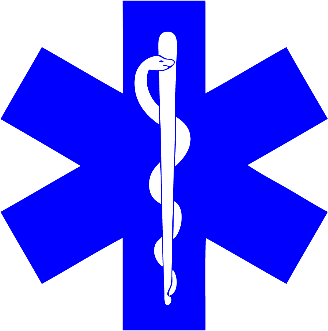 Medical Symbol Png - Star Of Life Clip Art (1113x1123), Png Download
