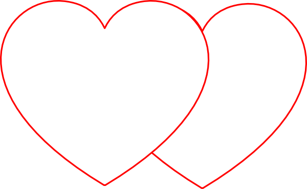 Red Outline Hearty (600x370), Png Download