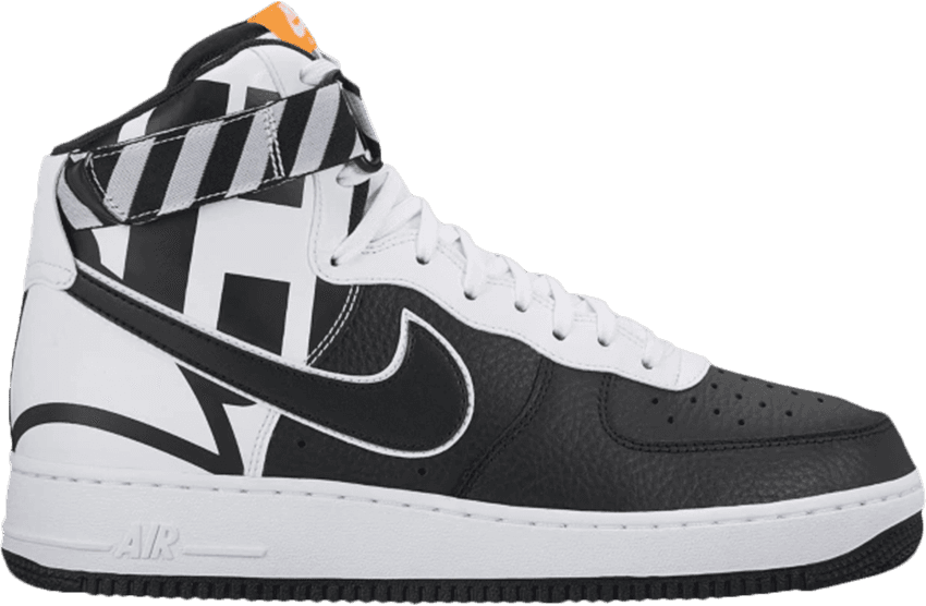 Air Force 1 High '07 Lv8 'force Logo Pack' - Air Force 1 Lv8 Black And White (850x556), Png Download