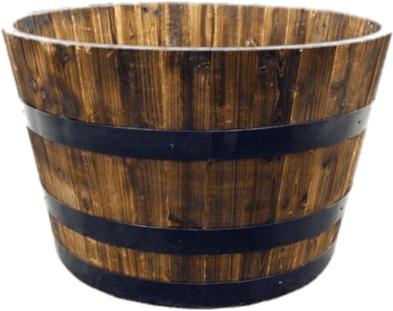Free Png Half Whiskey Barrel Png Images Transparent - Real Wood Products Whiskey Barrel (850x672), Png Download