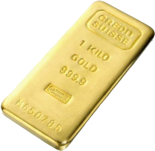 Gold Bar - Credit Suisse Gold Kilo Bar (500x500), Png Download