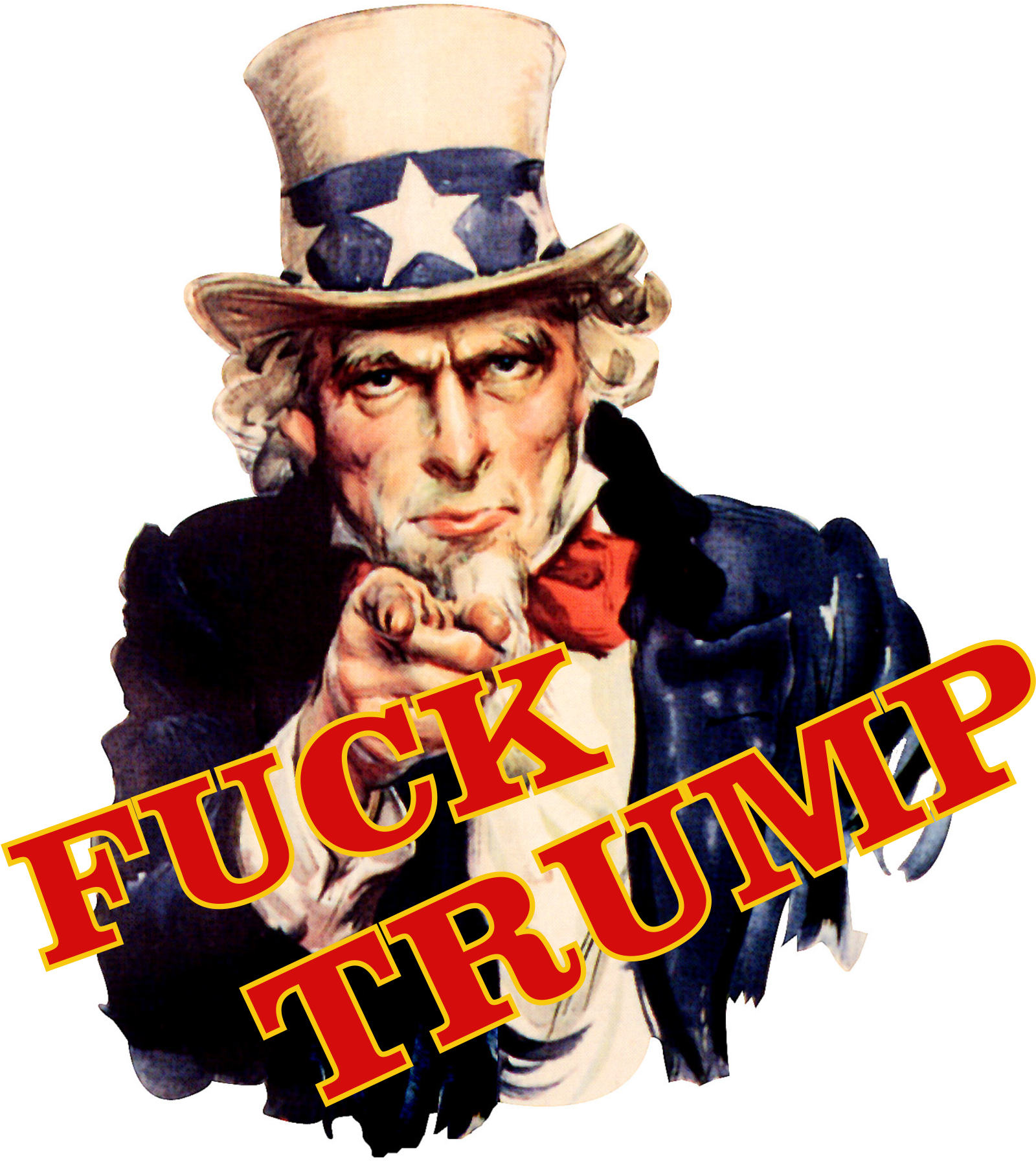 Potus Donald Trump United States President Fuck Trump - Want You Uncle Sam Poster (1601x1863), Png Download