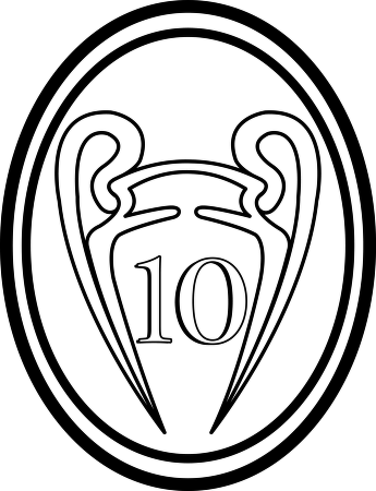 La Decima Real Madrid Logo Vector - La Decima (345x450), Png Download
