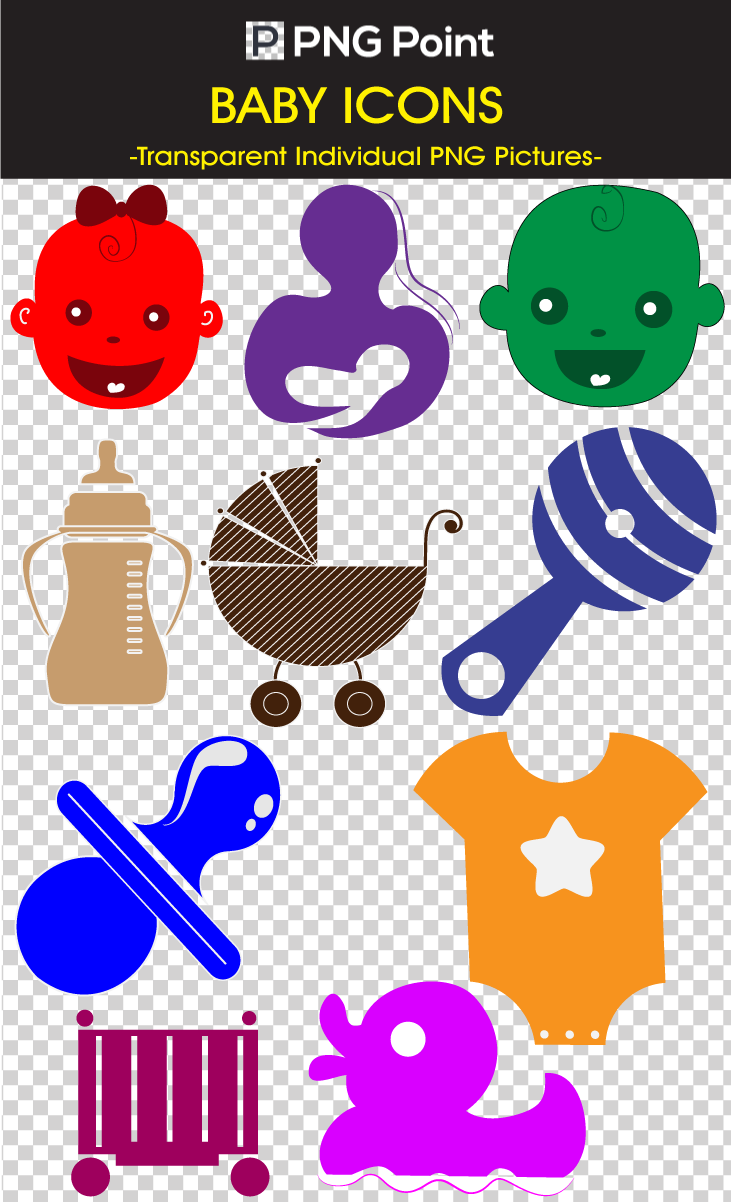 Silhouette Images, Icons And Clip Arts Of Baby Icons (731x1202), Png Download