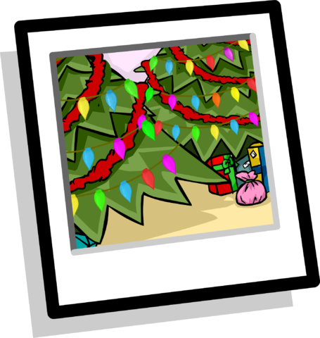 Christmas Trees Background Icon - Club Penguin Christmas Background (455x480), Png Download