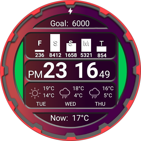 Grid Watch Face - Cn23 (480x480), Png Download