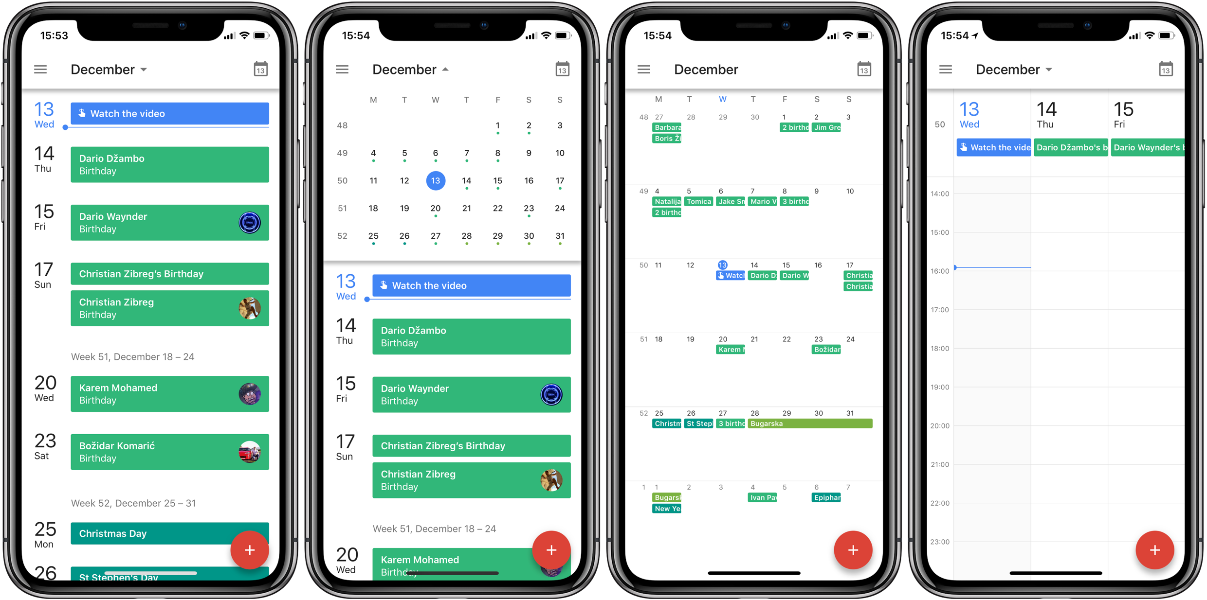 Google Calendar Picks Up Support For Iphone X, Ios - Google Calendar App (2480x1234), Png Download
