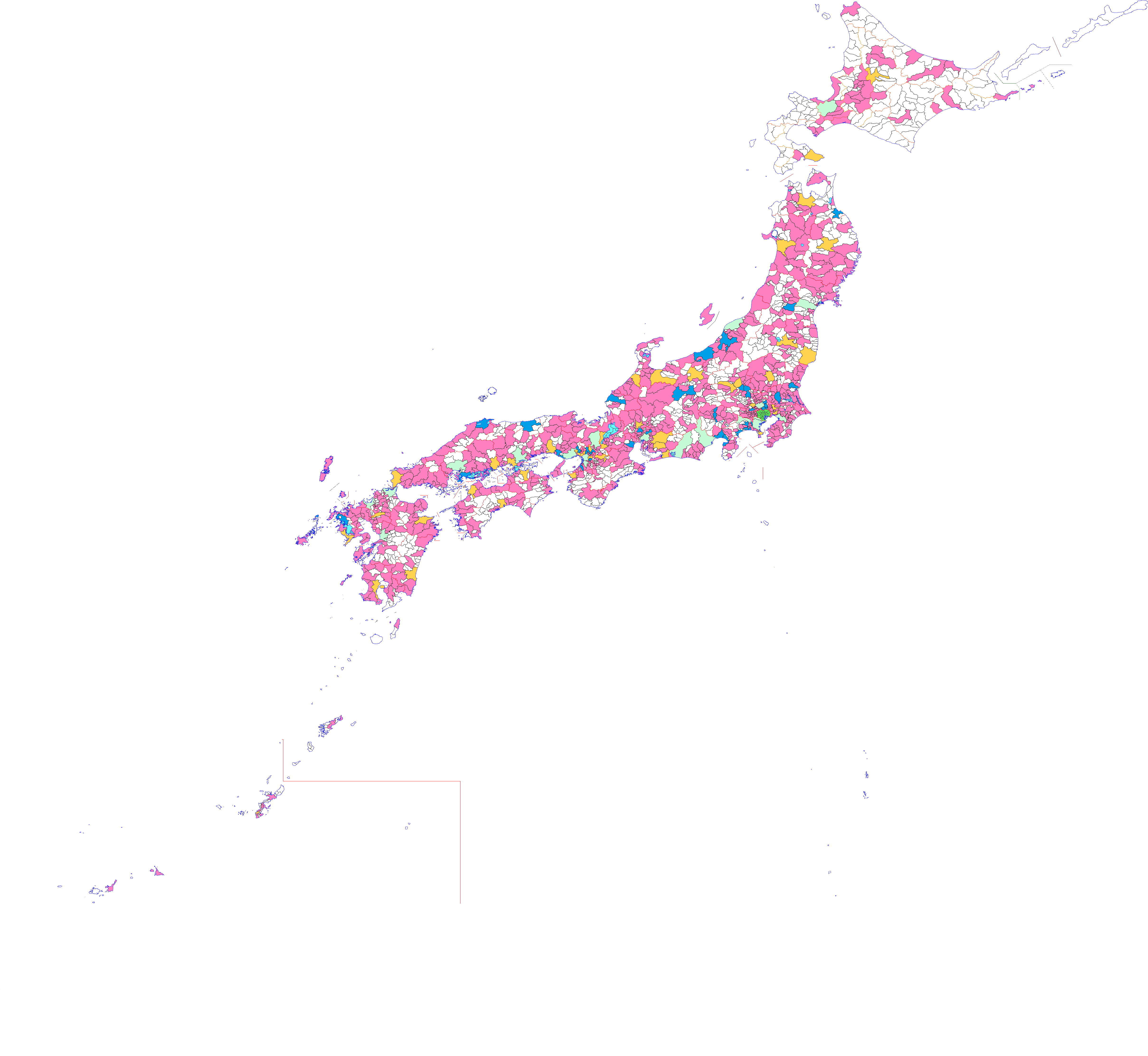 Cities In Japan - Japan (4835x4448), Png Download