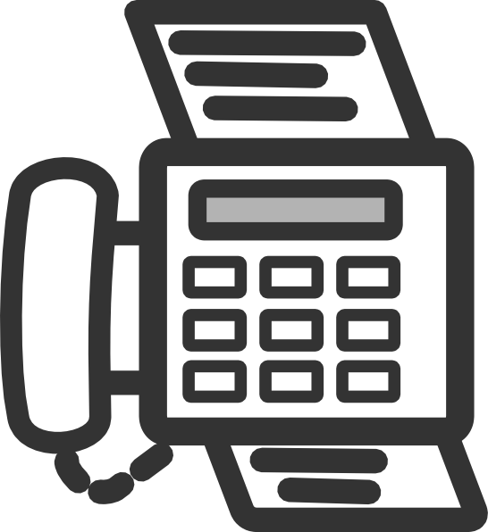 Small - Fax Machine Clip Art (546x596), Png Download
