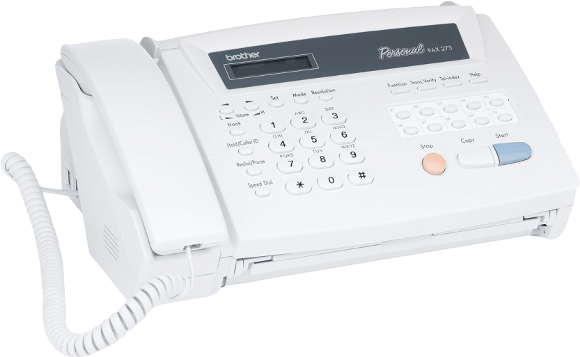 Free Png Fax Machine Png Images Transparent - Brother Fax275 Personal Fax And Telephone (850x524), Png Download