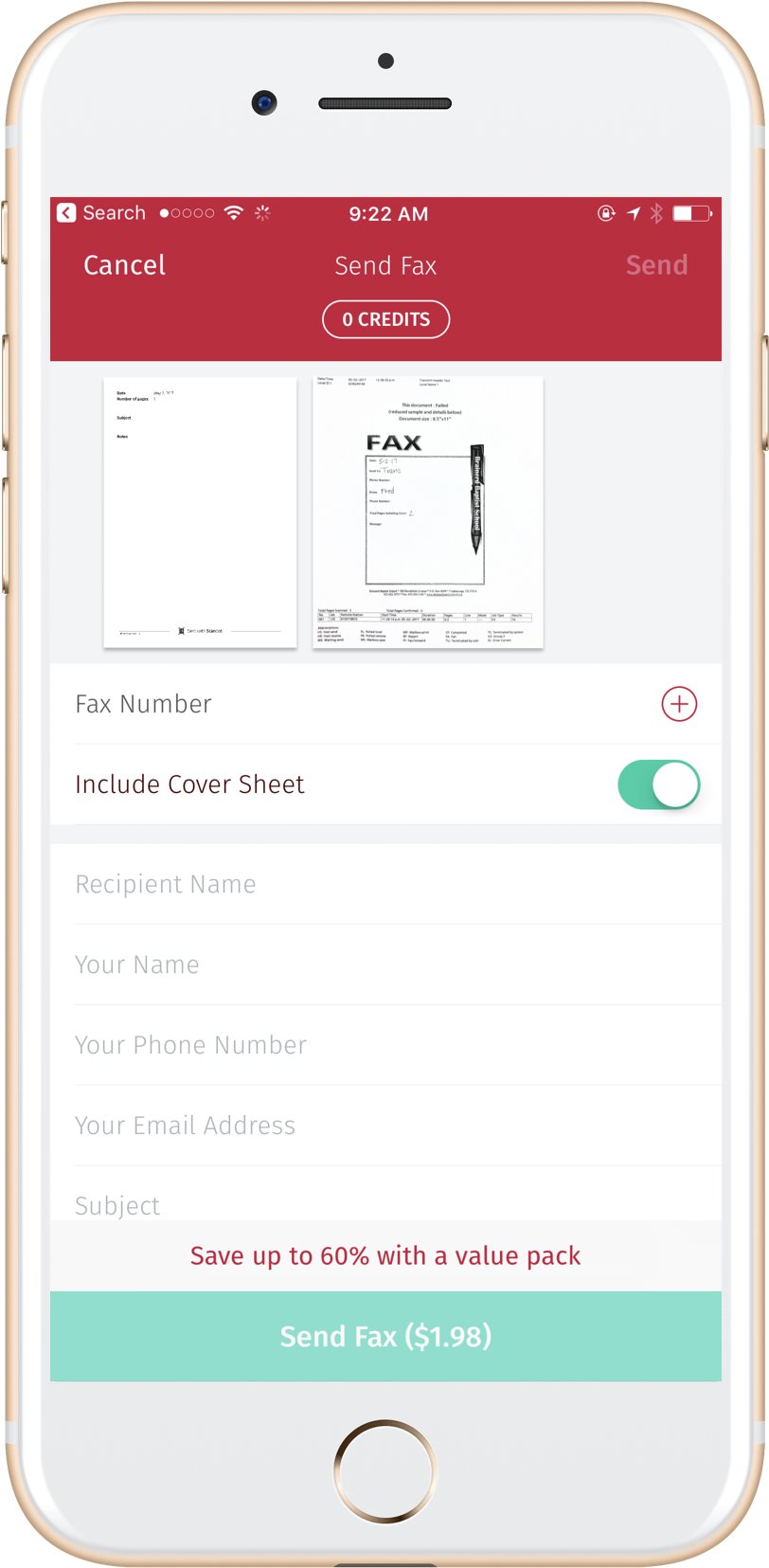 Scanbot Adds Fax Support - Iphone (2000x2000), Png Download