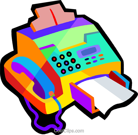 Fax Machine - Fax Clipart (480x469), Png Download