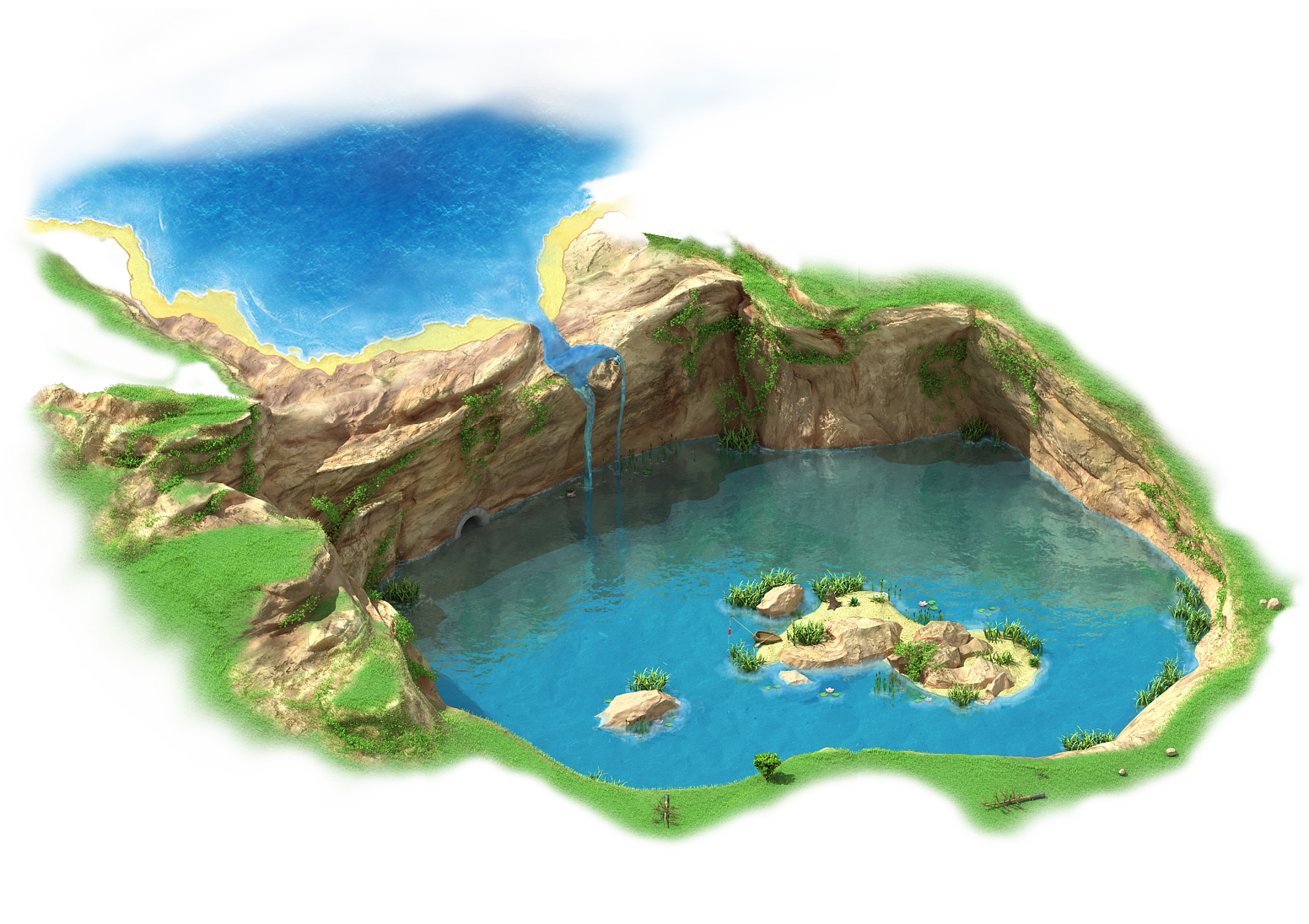 Conquering The Elements Pond - Pond Water Transparent Water Png (1552x1096), Png Download