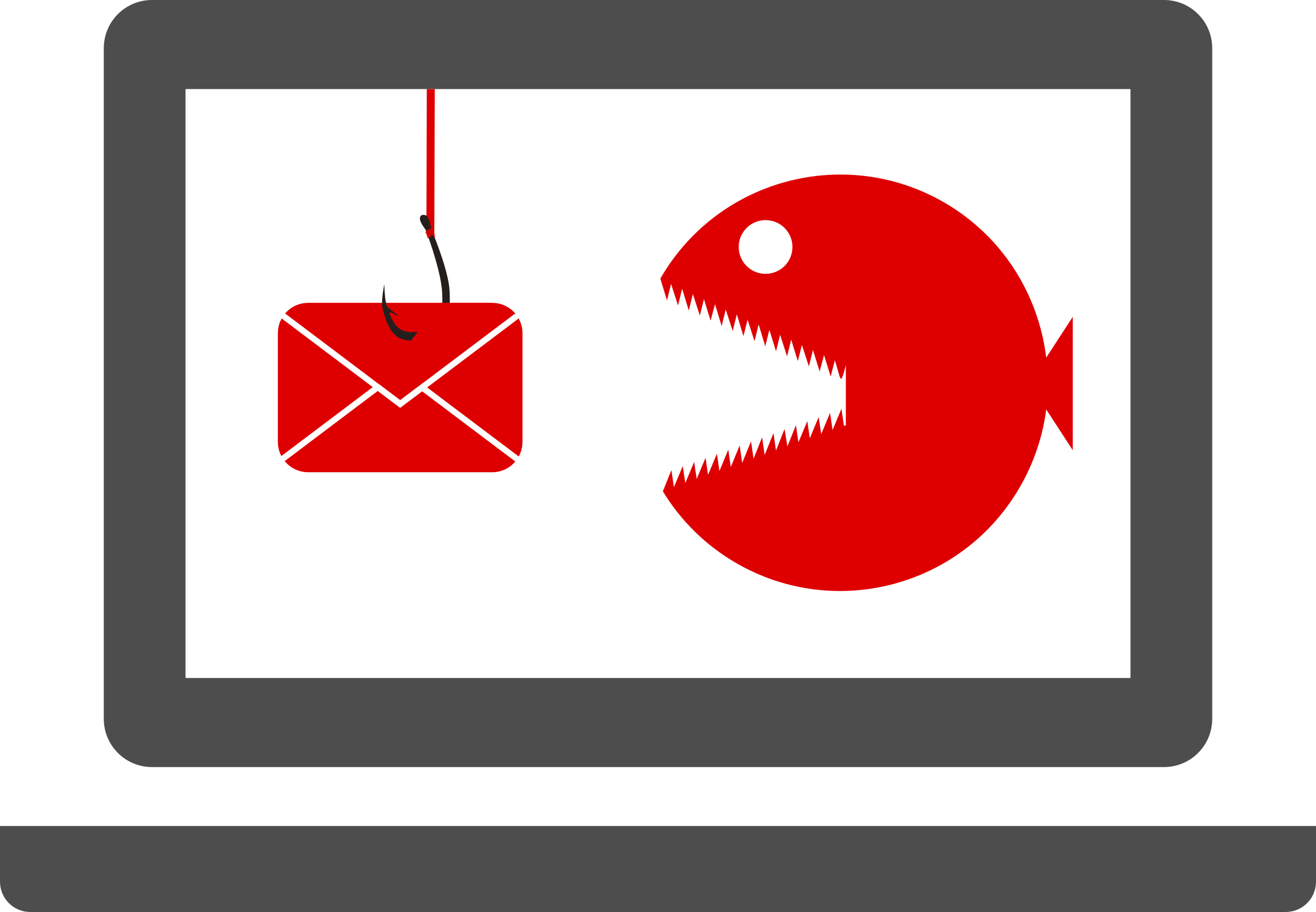 This Free Icons Png Design Of Alert Phishing (2400x1663), Png Download