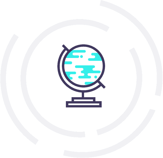 Global Icon - Geography Symbol Clip Art (574x556), Png Download