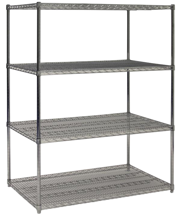 Wire Shelving - Metal Shelf Png (605x800), Png Download