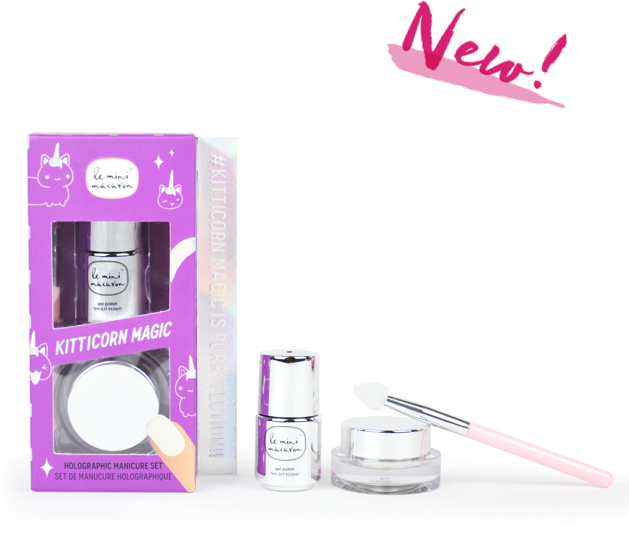 Kitticorn Magic Powder - Kittycorn Mini Macaron (2000x2000), Png Download