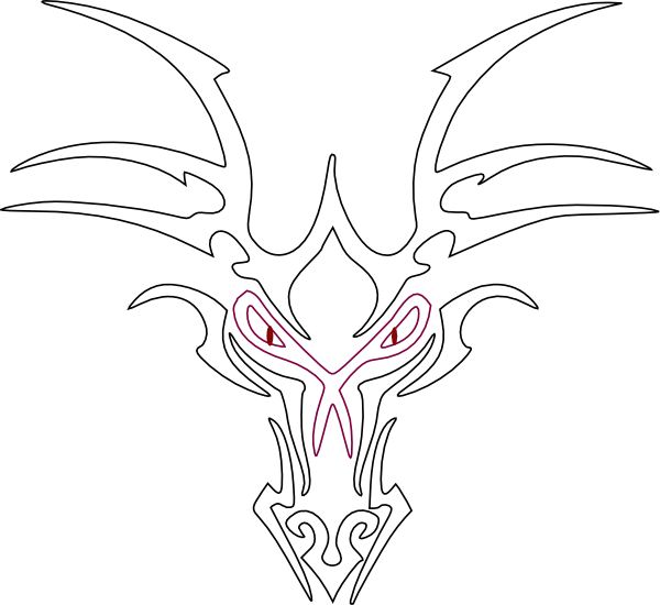 White Dragon Icon Clip Art - Clip Art (600x550), Png Download