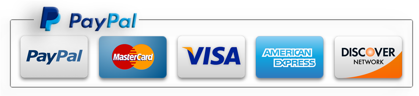 Paypal Acceptance Mark - Major Credit Card Logos Png (850x193), Png Download