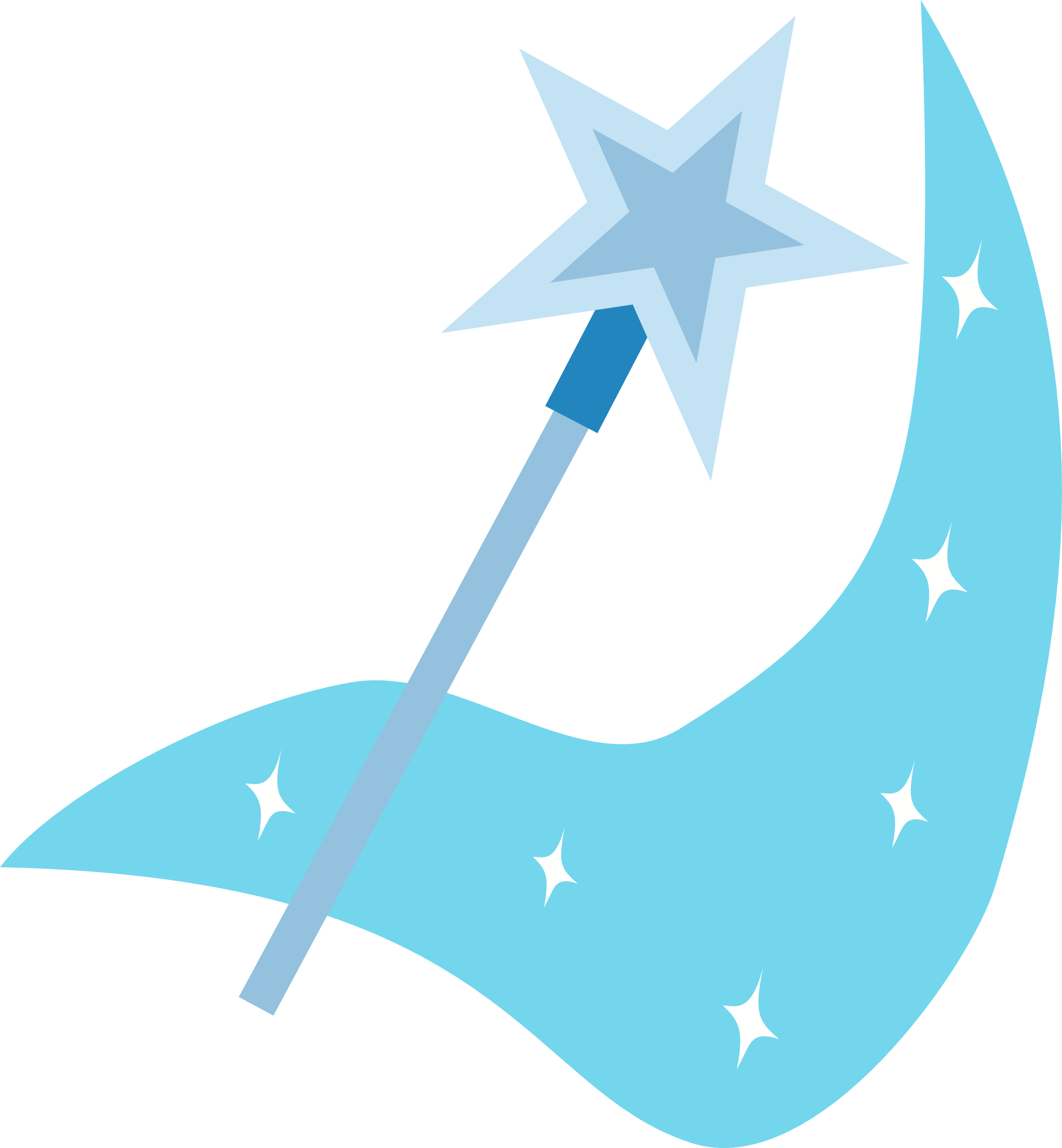 It's Not A Crescent Moon, It's A Wand Waving Magic - Mlp Trixie Cutie Mark (2500x2703), Png Download