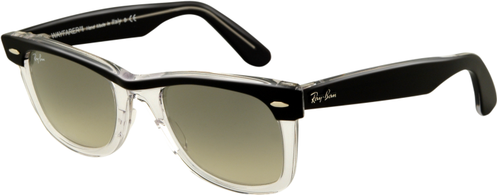 White/black - Ray Ban Rb2143 Wayfarer 2 (840x490), Png Download