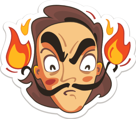 We Added Stickers Showing Great Artists And Their Heroes - Стикеры Для Художников Телеграм (457x400), Png Download