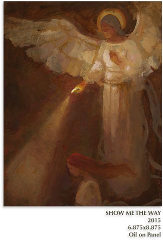 Show Me The Way By J Kirk Richards - Angel (355x520), Png Download