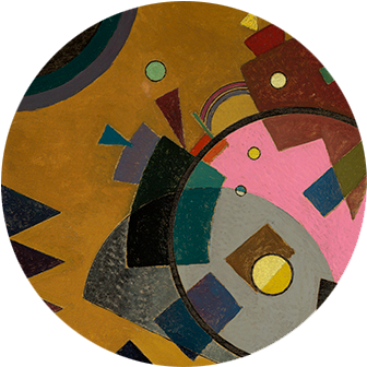 Wassily Kandinsky Rose With Gray (339x382), Png Download