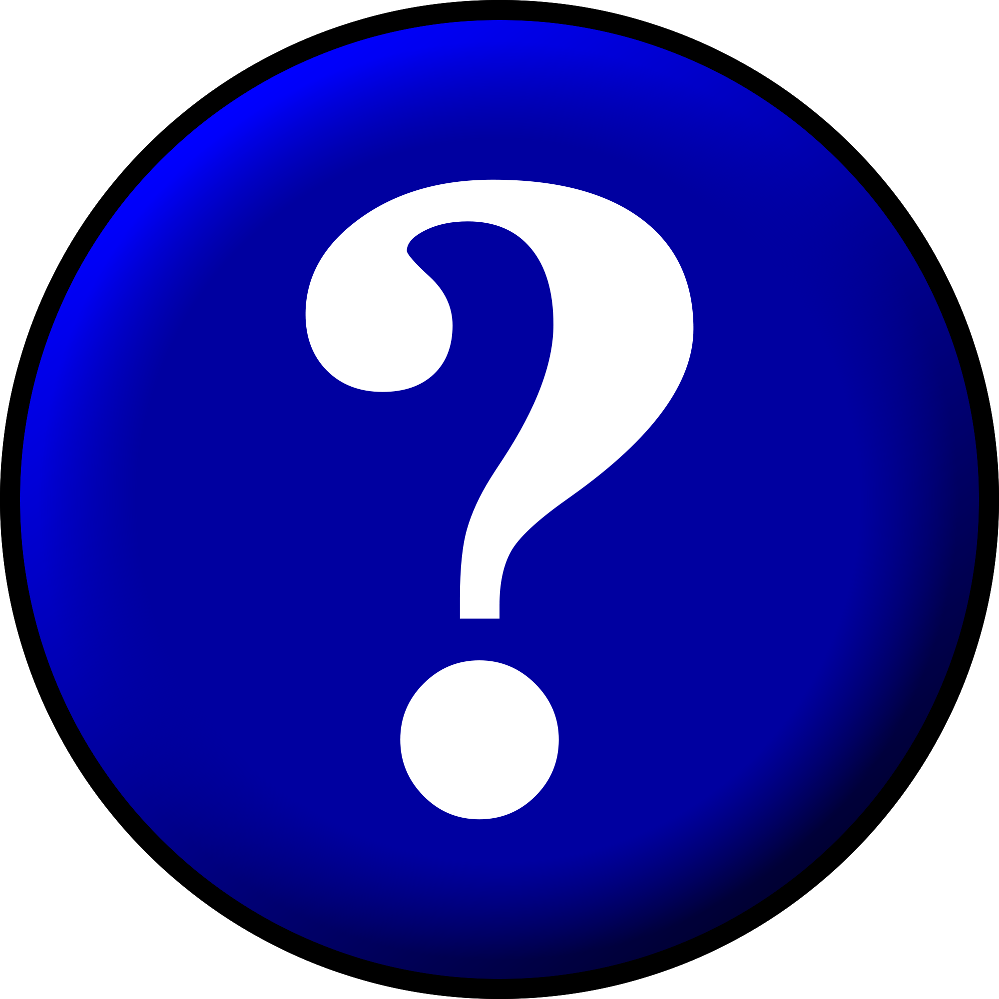 Open - Circle Question (2000x2000), Png Download
