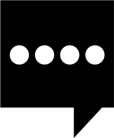 Black Comment - Comment White Icon Png (480x480), Png Download