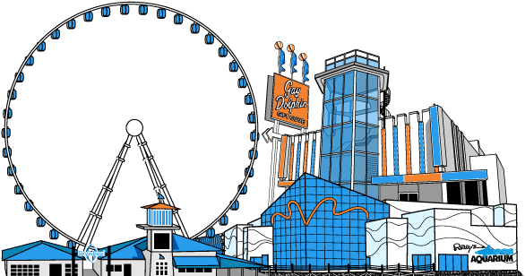 Http - Tourist Attraction Cartoon Png (600x311), Png Download