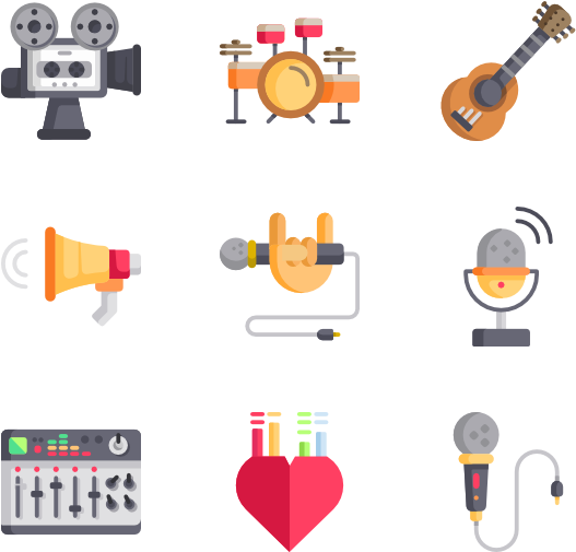 Record Studio 30 Icons - Scalable Vector Graphics (600x564), Png Download