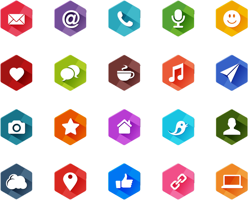 Icons Png Image Free Download - Social Icons Music (1000x792), Png Download