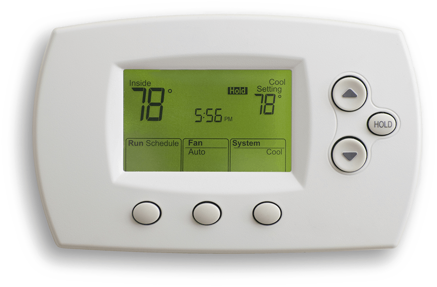 Thermostat - A C Thermostat (600x394), Png Download