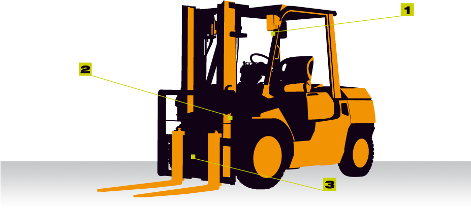Weighing On Fork-lift Truck - Forklift Toyota (926x427), Png Download