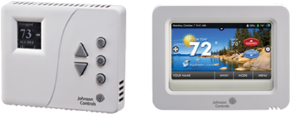 Johnson Controls Wt-4002-mfm Pneumatic Two-pipe Thermostat,lcd (600x400), Png Download