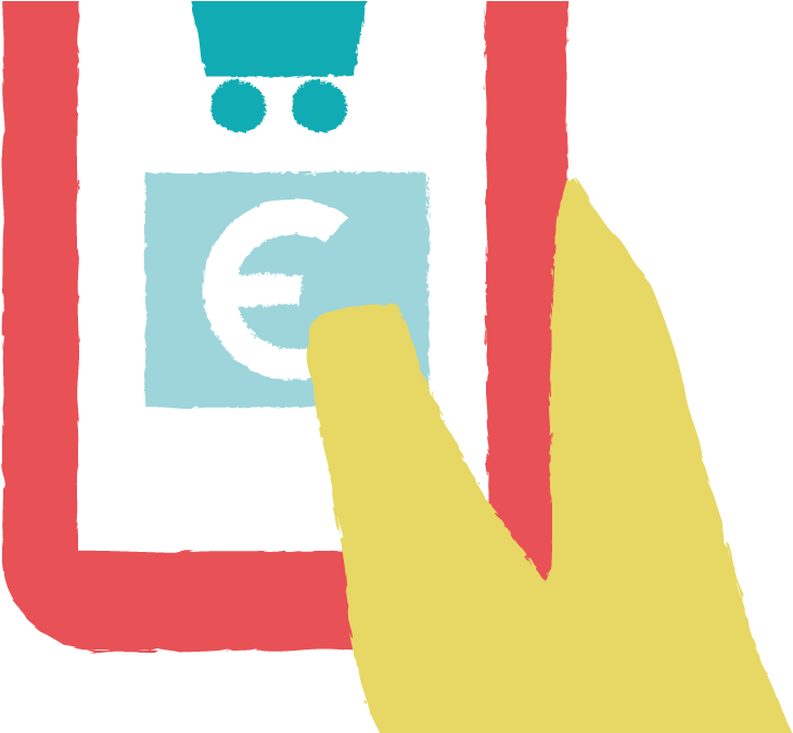 E-shopping Euro - Euro (1000x675), Png Download