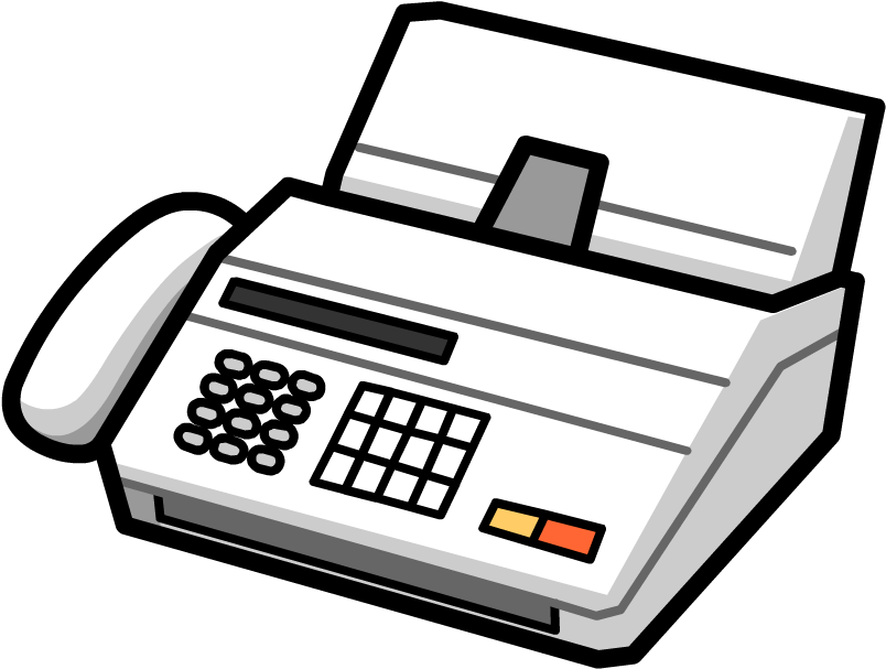 Fax Machine - Fax Machine Clipart (880x880), Png Download